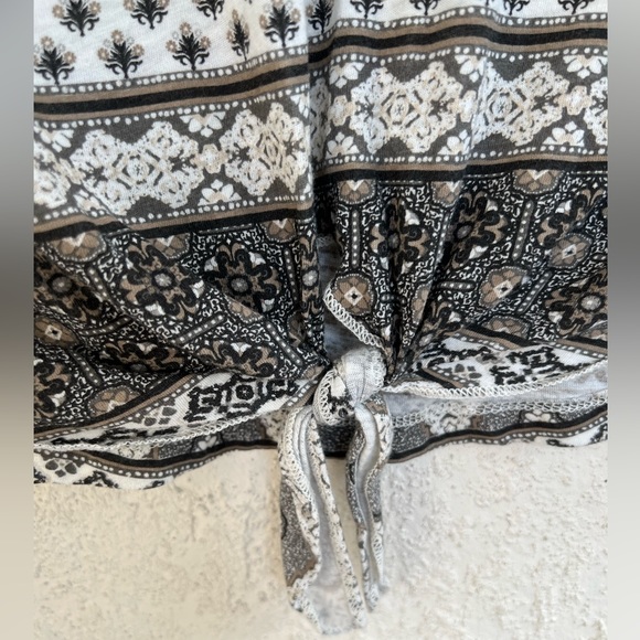 Lucky Brand Tan Boho Short Sleeve Top (Small) - Picture 4 of 5